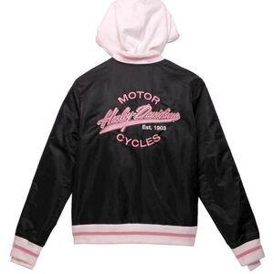 Harley Davidson / Women's Pink Label 3-in-1 Bomber Jacket- XS